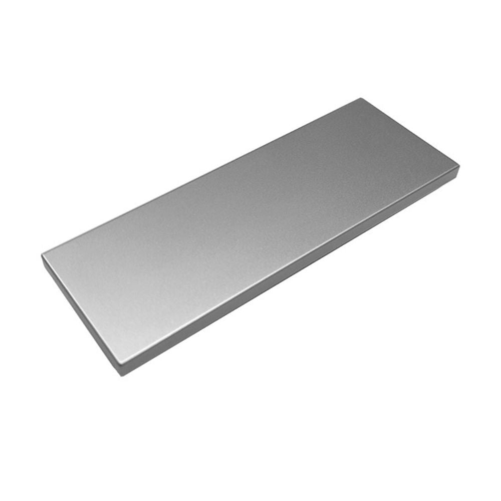 Maniglia rettangolare in ABS colore argento opaco 17 cm