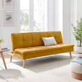 Divano letto 3 posti colore senape 182x88x80HE Lunaria