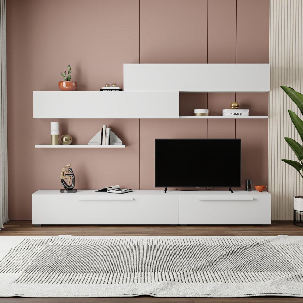 Paroi équipée couleur blanche Kombat 260