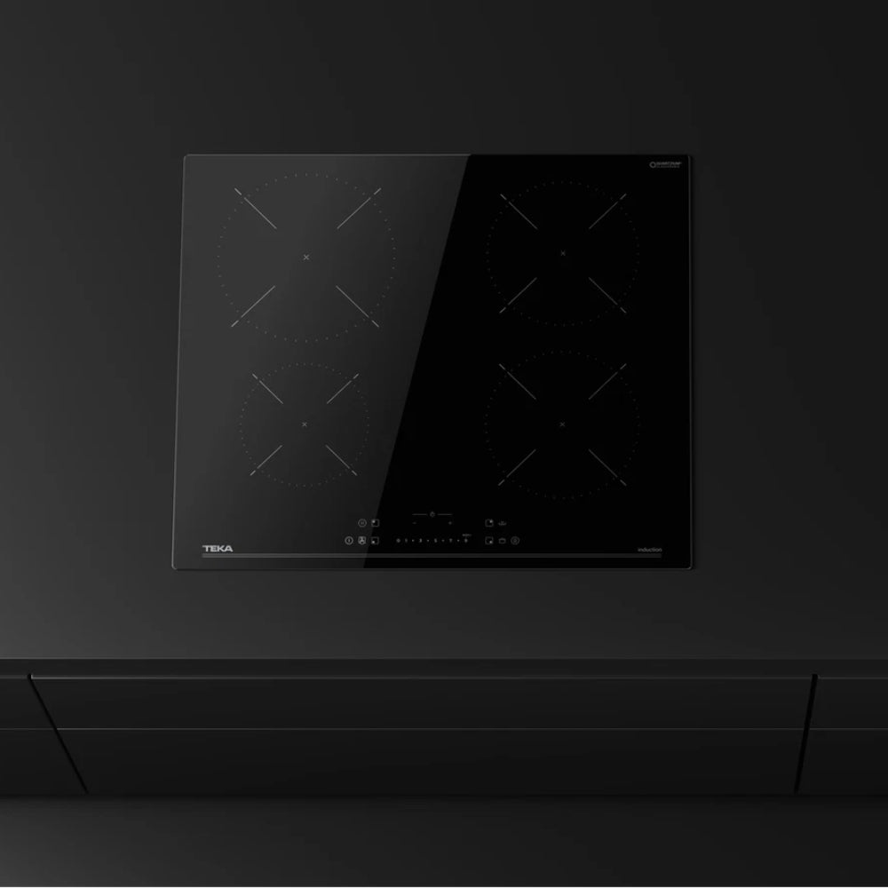 Piano cottura induzione 4 zone di cottura 60 cm. touchscreen frontale nero Teka IBC64115SSMBK