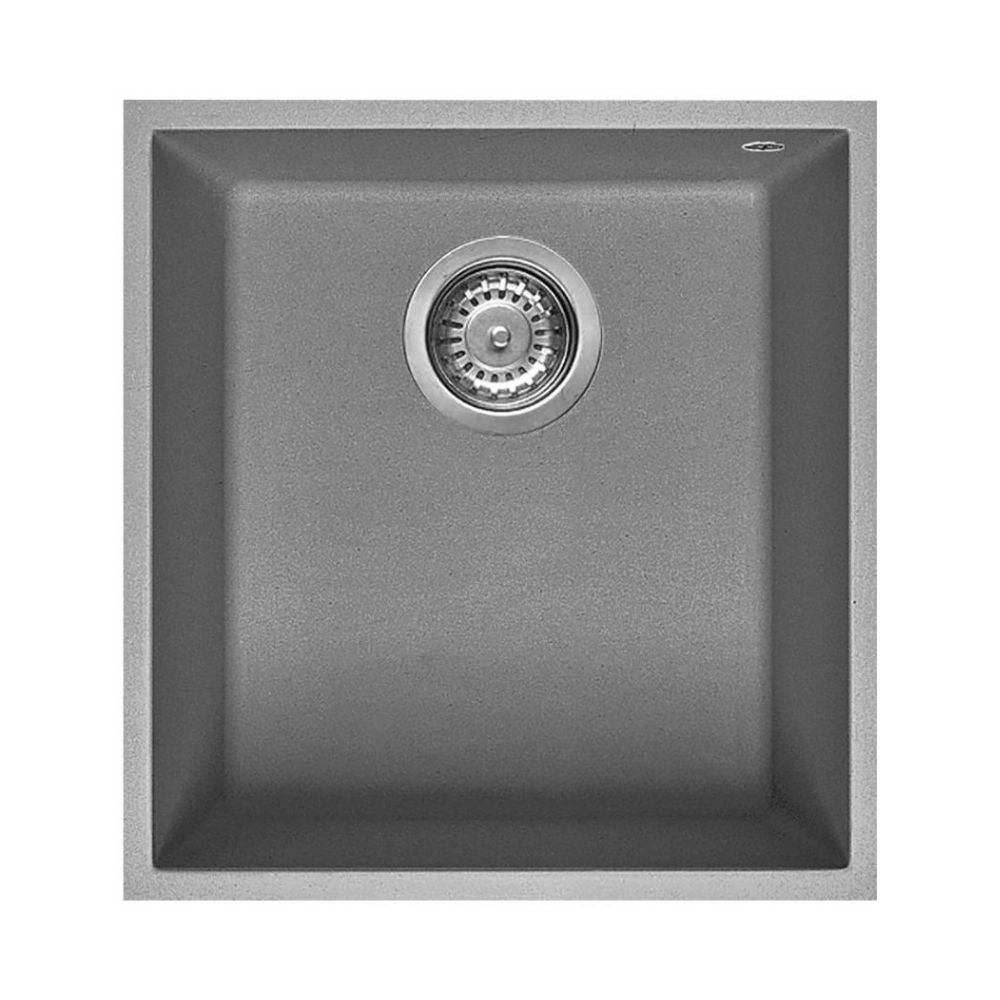 Unterbau-Einzelbecken Spüle Zementfarbe - Smeg VZUM40CT