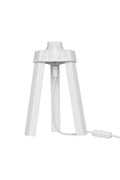 Lampada da tavolo treppiede legno color bianco - Piko MDL4768