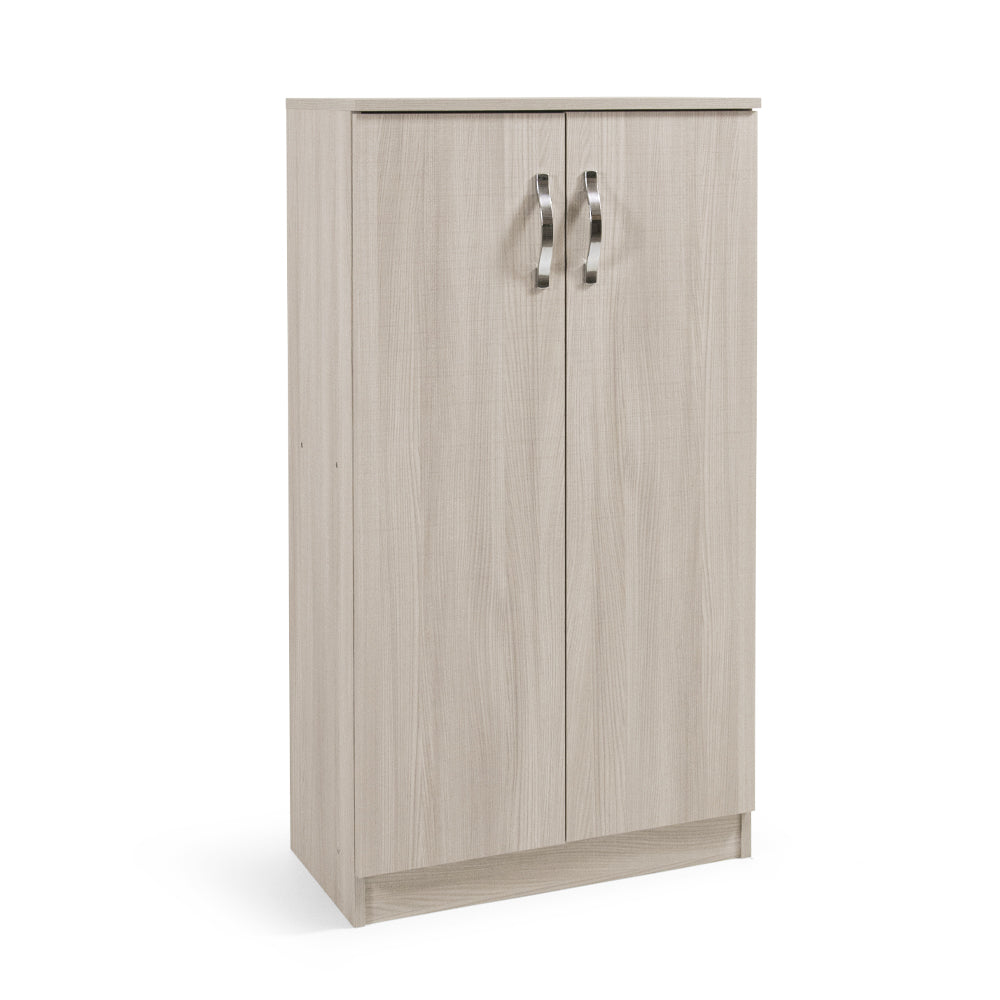 Schuhschrank mit 2 Türen und 3 Einlegeböden, Farbe Ulme, 71x130H cm - Gabriella