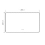 Specchio smart rettangolare YJ-70120A con retroilluminazione 120x70