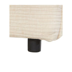 Divano letto con contenitore tessuto colore panna 217x95H cm - Gioia