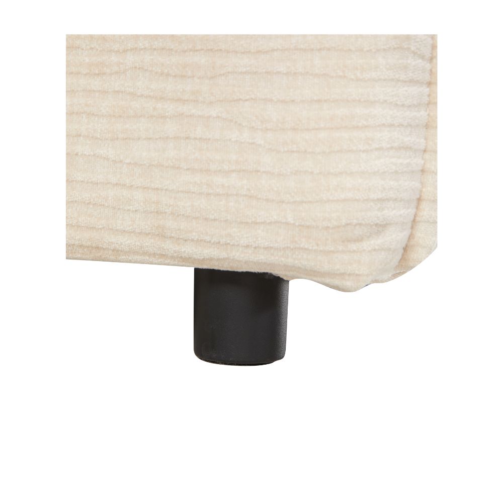 Divano letto con contenitore tessuto colore panna 217x95H cm - Gioia