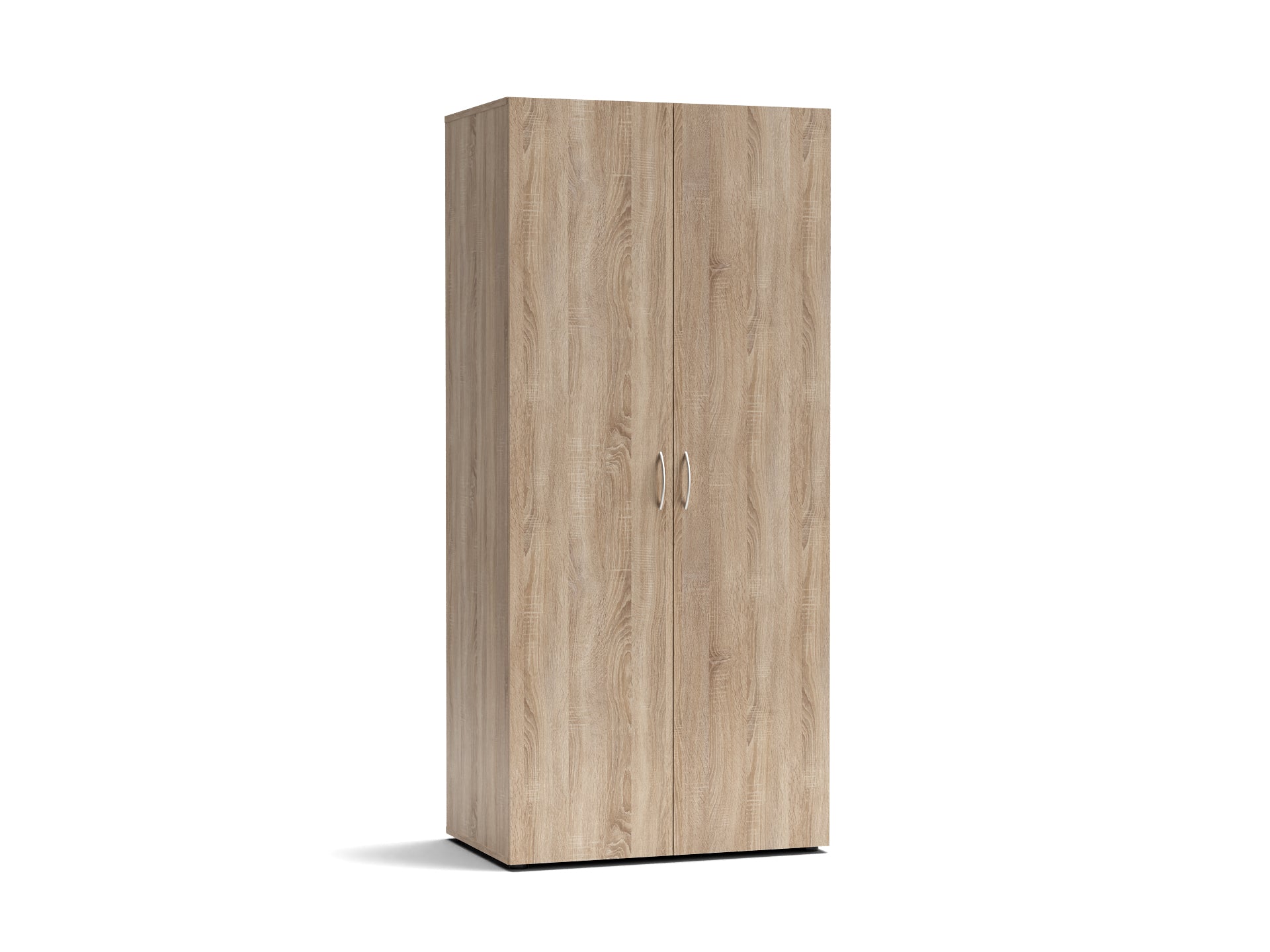 Armadio in legno con due ante 80x177h cm colore rovere sonoma - Seba