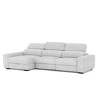 Divano con penisola reversibile e funzione letto colore grigio - Duke