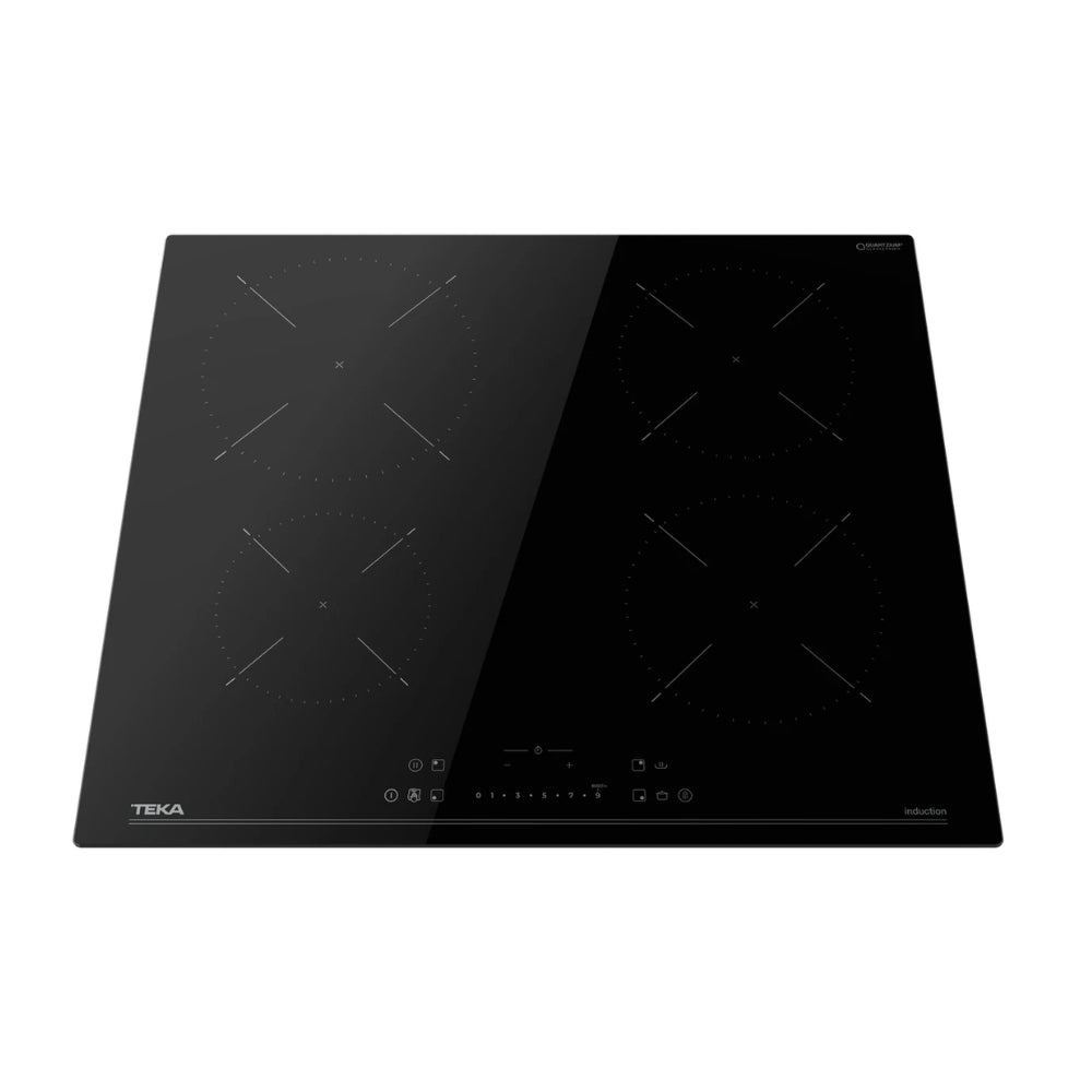 Piano cottura induzione 4 zone di cottura 60 cm. touchscreen frontale nero Teka IBC64115SSMBK