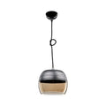 Lampada a sospensione 84h diffusore bicchiere rovesciato colore nero