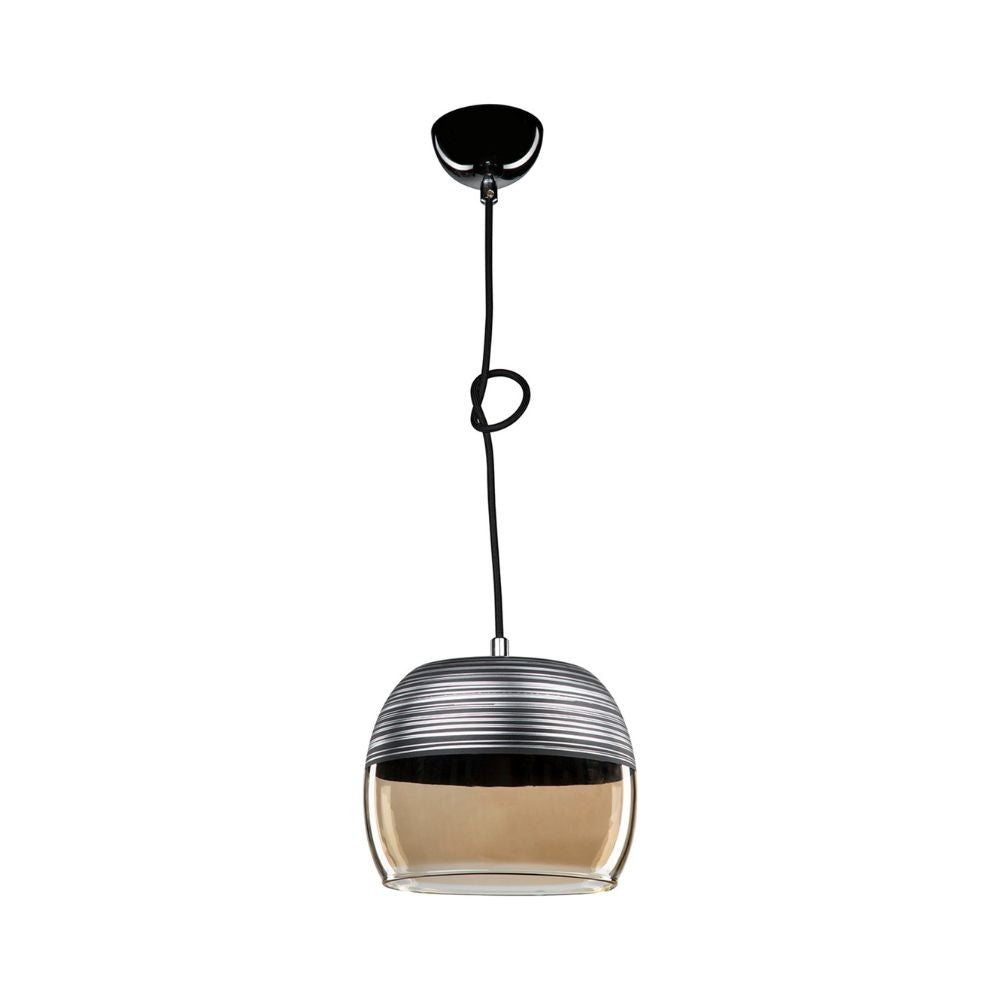 Lampada a sospensione 84h diffusore bicchiere rovesciato colore nero