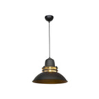 Lampada a sospensione 95h colore nero stile industriale Tibet