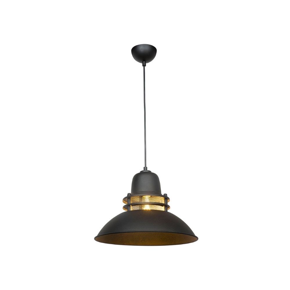 Lampada a sospensione 95h colore nero stile industriale Tibet