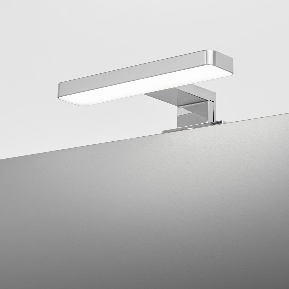 Lampada LED per bagno cromata 200 mm 6,5 watt - Brex