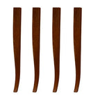 Confezione 4 gambe a sciabola per tavolo H 74 cm. colore noce VERONAGAMBA