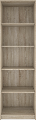 Bibliothèque chêne 5 étagères 60x197H cm - Nepo