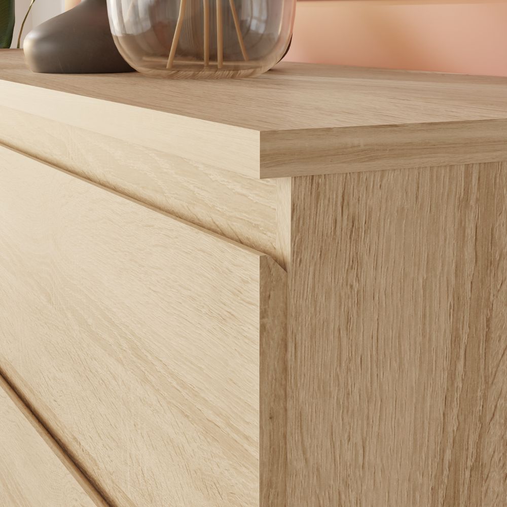 Comodino 2 cassetti rovere  41.8x32.2x49.3H Morgan