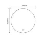 Specchio smart rotondo anti-appannamento YJ-70A diametro 70x70