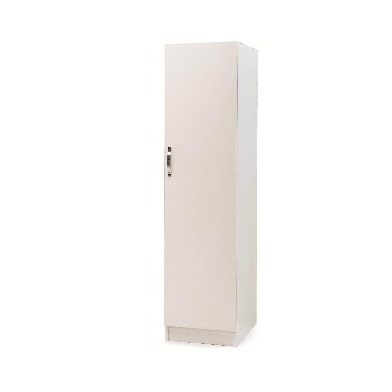 Armadio con 1 anta e ripiano colore bianco frassinato 45x60x180H cm