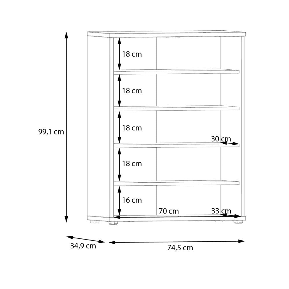 Meuble multi-usage 2 portes couleur terre cuite 74.5x35x99 Medea