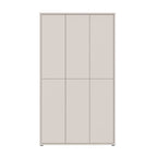 Armoire polyvalente 6 portes 109x35x192 couleur cachemire Medea