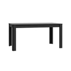 FLOT16-D109 TABLE EXTENSIBLE MONOBLOC 160*72,7*90,4 CM COULEUR NOIRE + RALLONGE 46,6 CM
