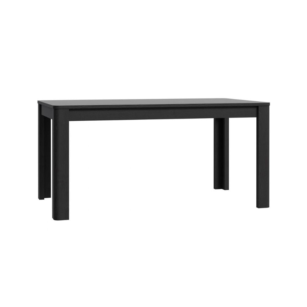 Tavolo rettangolare allungabile 160/206 cm con allunga centrale colore nero Mono