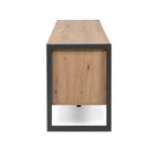 Mobile porta TV 160x55h cm colore quercia e antracite - Denver 54