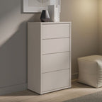 Commode 4 tiroirs coloris cachemire 55x35x99 Medea