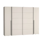 Armadio 2 ante scorrevoli e 2 battenti cashmere 270x61x210 Callia