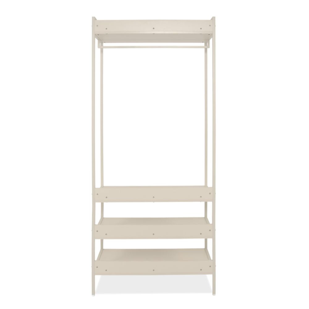 Mobile ingresso con appendiabiti e 4 ripiani colore beige Dhaka41B