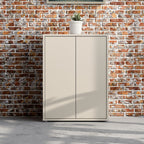 Meuble polyvalent 2 portes coloris cachemire 74,5x35x99 Medea