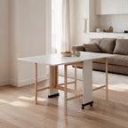 Platzsparender Klapptisch Esche weiß 24x90x78H cm - Vairo