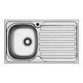 Lavello da incasso monostampo 1 vasca e gocciolatoio destro inox Adriatico861