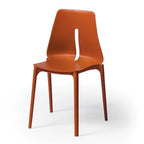 Sedia Oblong polipropilene rosso mattone