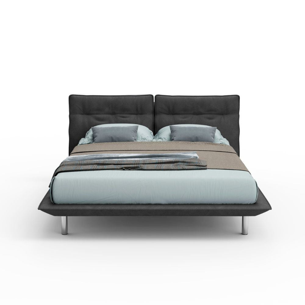 Modernes Doppelbett, dunkelgrau - Bolt