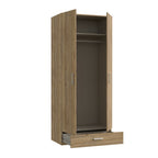Armadio 2 ante 1 cassetto colore rovere 89x54x210.5H Arcadia