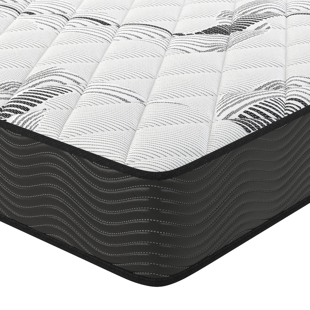 Materasso una piazza e mezza con molle insacchettate e strato in Memory Foam 120x190x22,3 cm Tarico