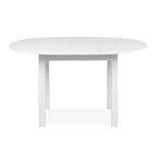 Runder ausziehbarer Tisch in Weiß 100x76H cm - Circe