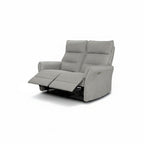 Set Divano 2 Posti + Divano 3 Posti + Poltrona Recliner Elettrica in Tessuto Grigio Softwave