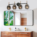 Specchio rettangolare YJ-12070 con cornice in alluminio nero 120x70
