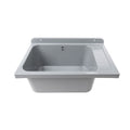 Lavatoio Pilozzo a muro 58x38 cm in polipropilene grigio 2051FGSCAT