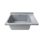 Lavatoio Pilozzo a muro 58x38 cm in polipropilene grigio 2051FGSCAT