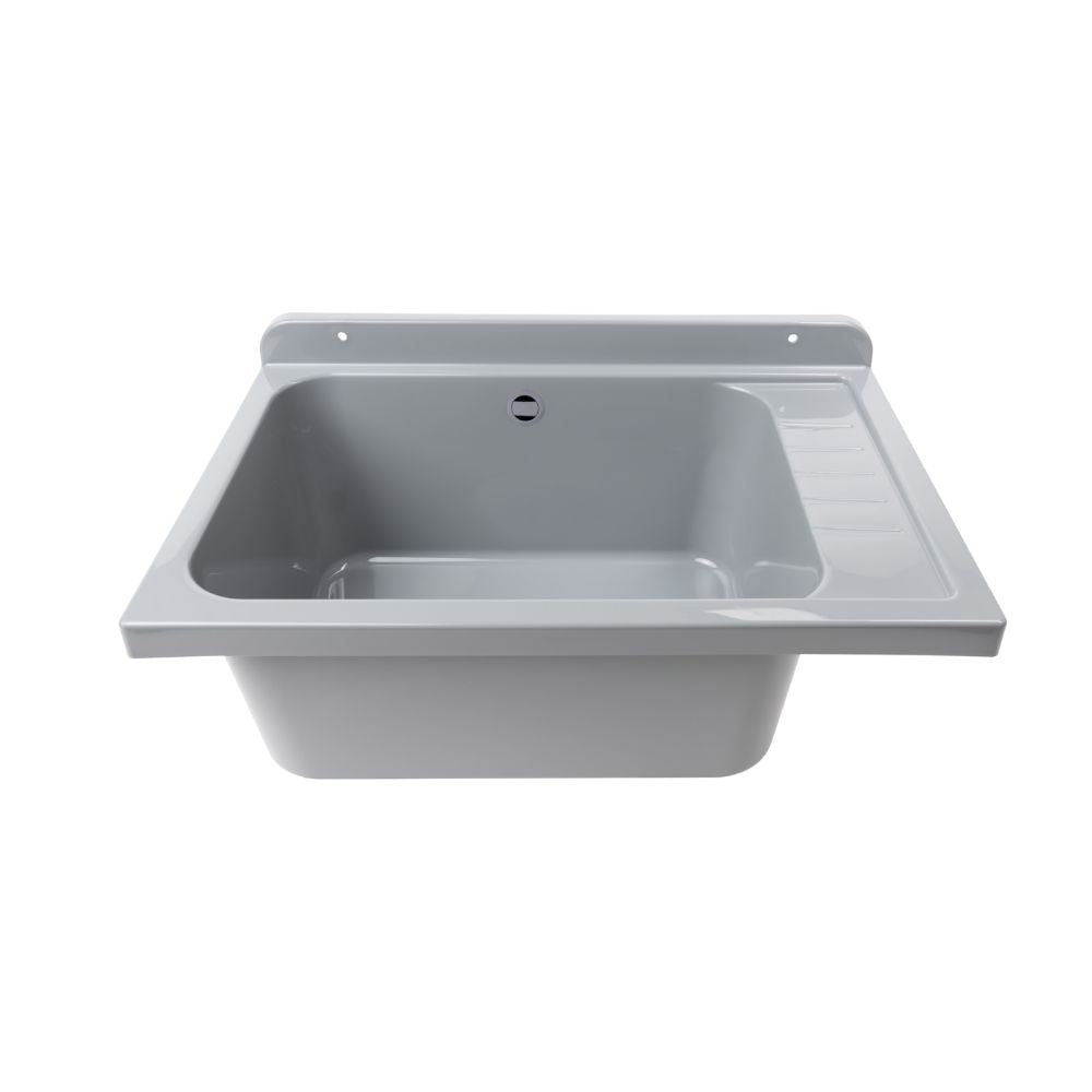 Lavatoio Pilozzo a muro 58x38 cm in polipropilene grigio 2051FGSCAT