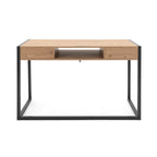 Bureau 120x75H cm coloris chêne et anthracite - Denver 30