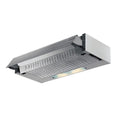 Cappa da incasso estraibile colore alluminio 90 cm