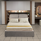 Armadio ponte con letto contenitore colore cashmere e mercure Manchester