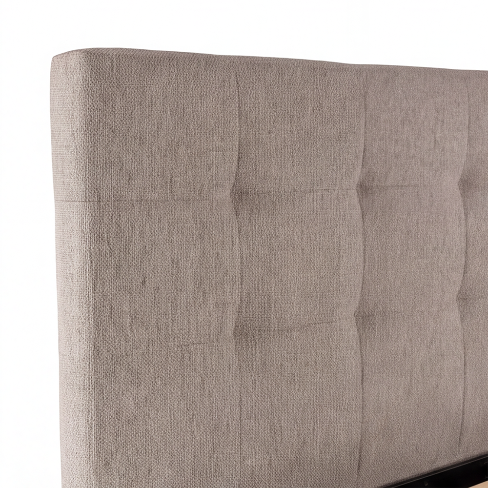 Letto francese contenitore 140x190 tessuto idrorepellente Aragon tortora Ascoli