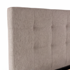 Letto francese contenitore 140x190 tessuto idrorepellente Aragon tortora Ascoli
