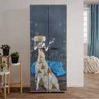 Scarpiera 2 ante art collection Mauro Bergonzoli 74x34x181,5h Hippo02